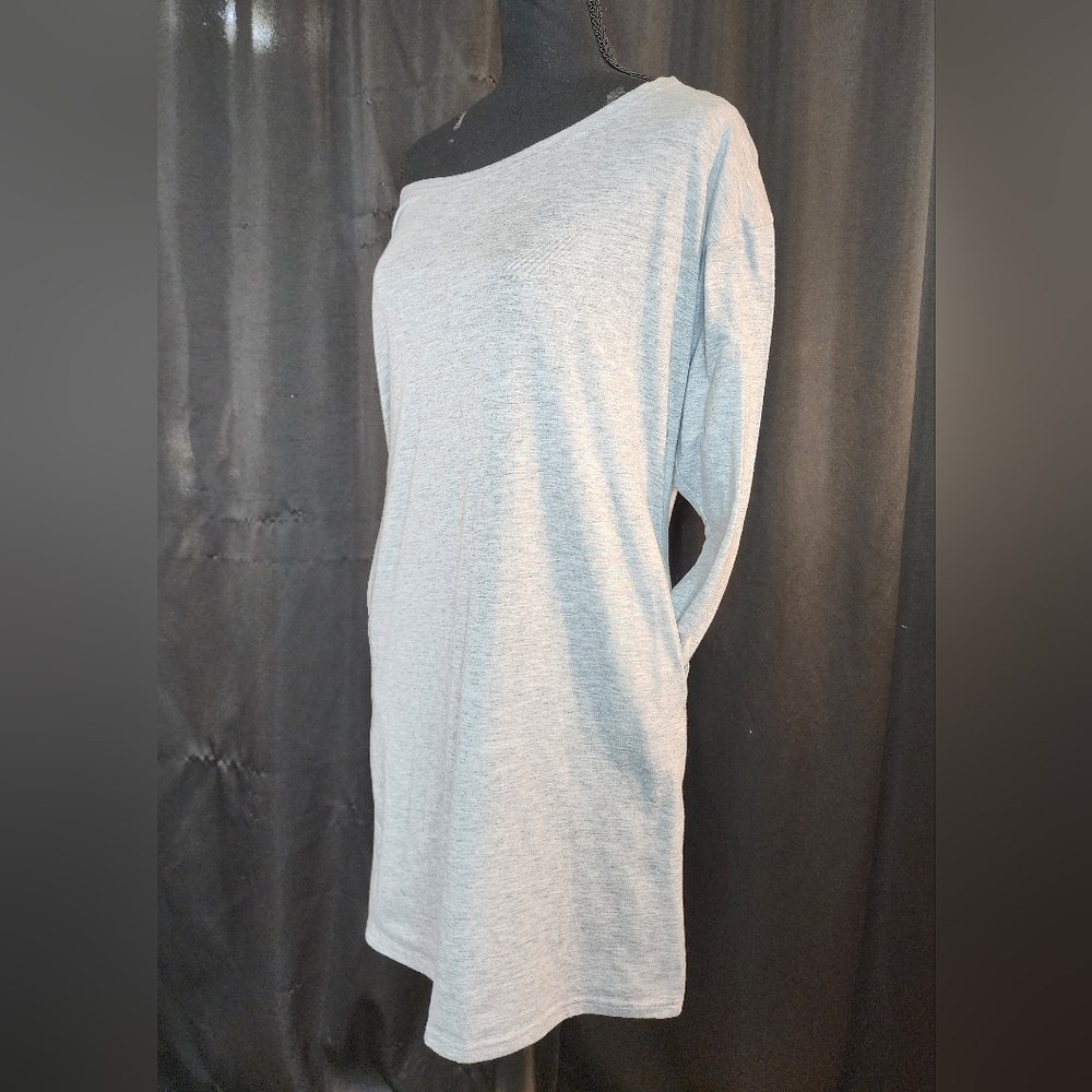 Off The Shoulder Slouch Dress With Pockets